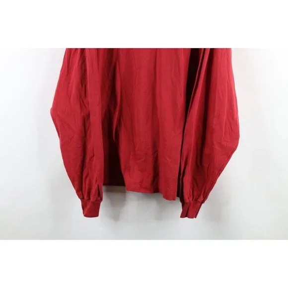 Vtg Adidas Mens 2XL Faded Cleveland Cavaliers Basketball Long Sleeve T-Shirt Red - Picture 3 of 9